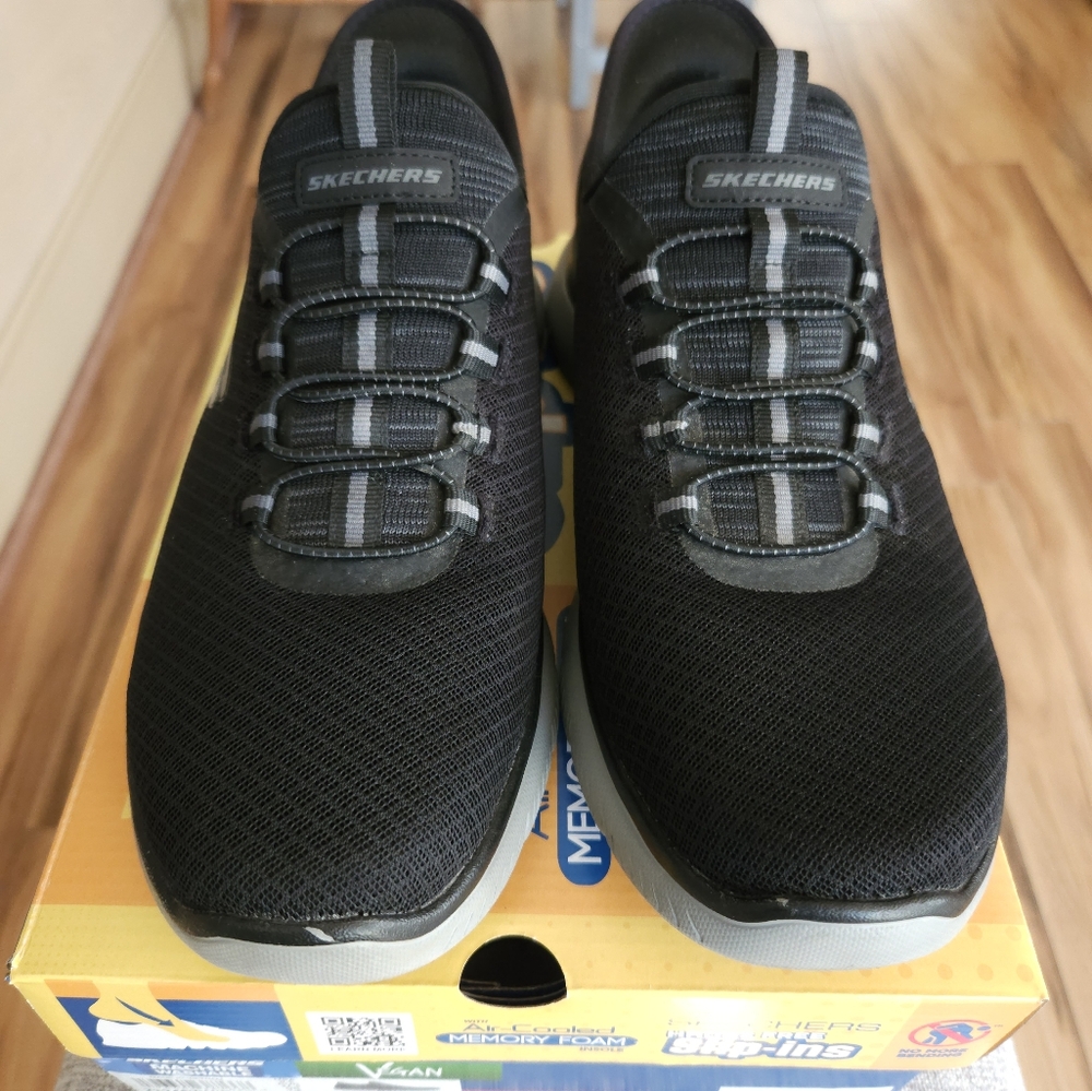 Skechers-Men's Hands Free Slip-ins-black, size 8.5